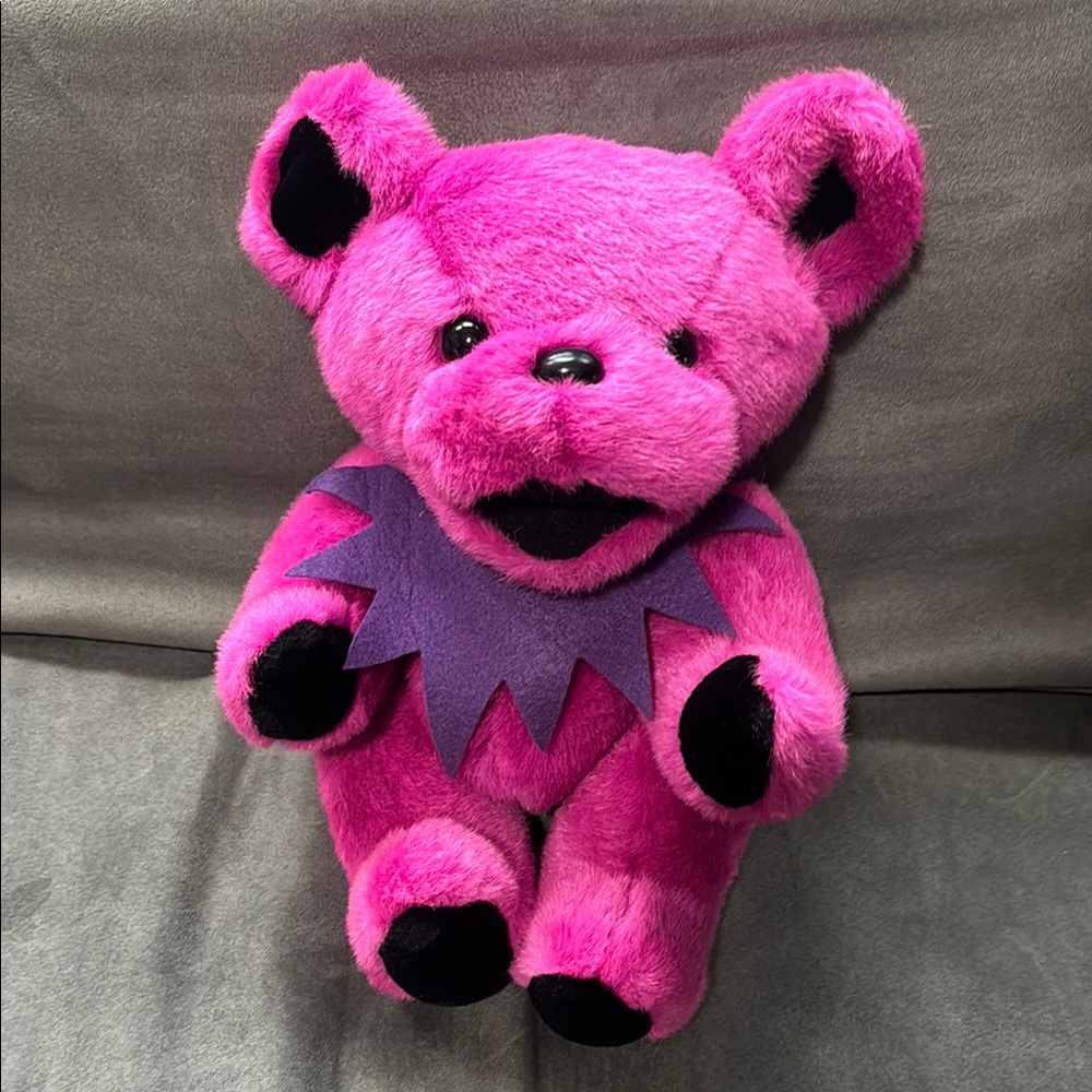 Grateful Dead Dancing Bear Plush Teddy Bear with Purple Bear
